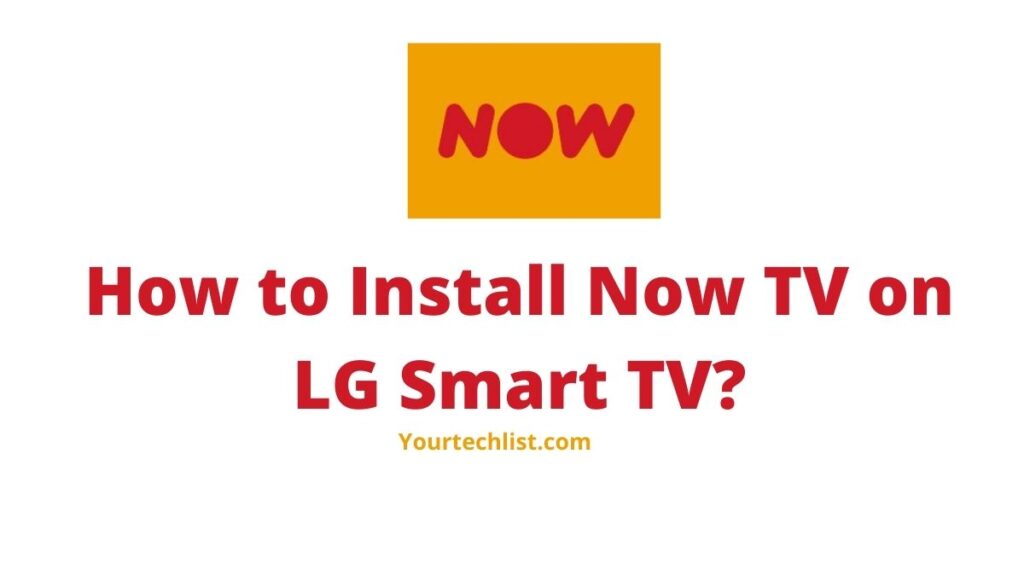 Now TV on LG Smart TV