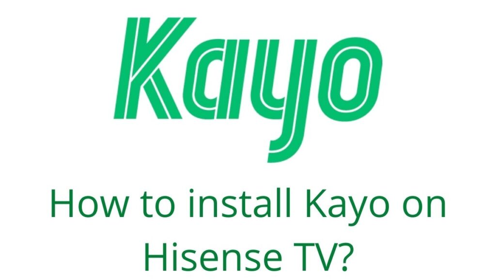 Kayo on Hisense TV