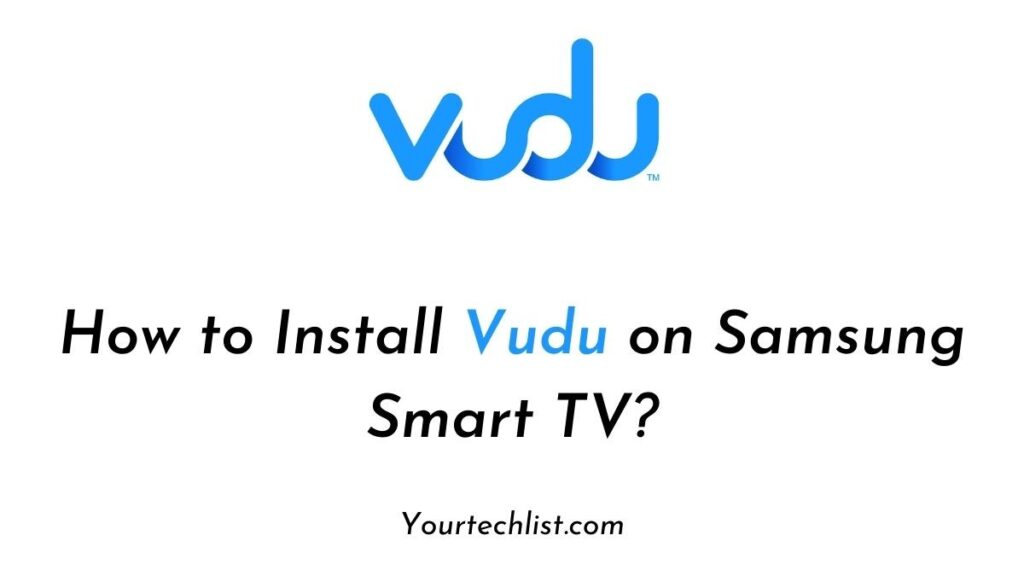 Vudu on Samsung Smart TV