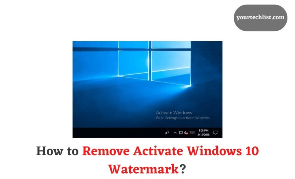 Remove Activate Windows Watermark