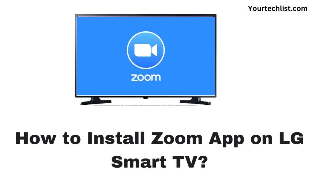 Zoom App on LG Smart TV